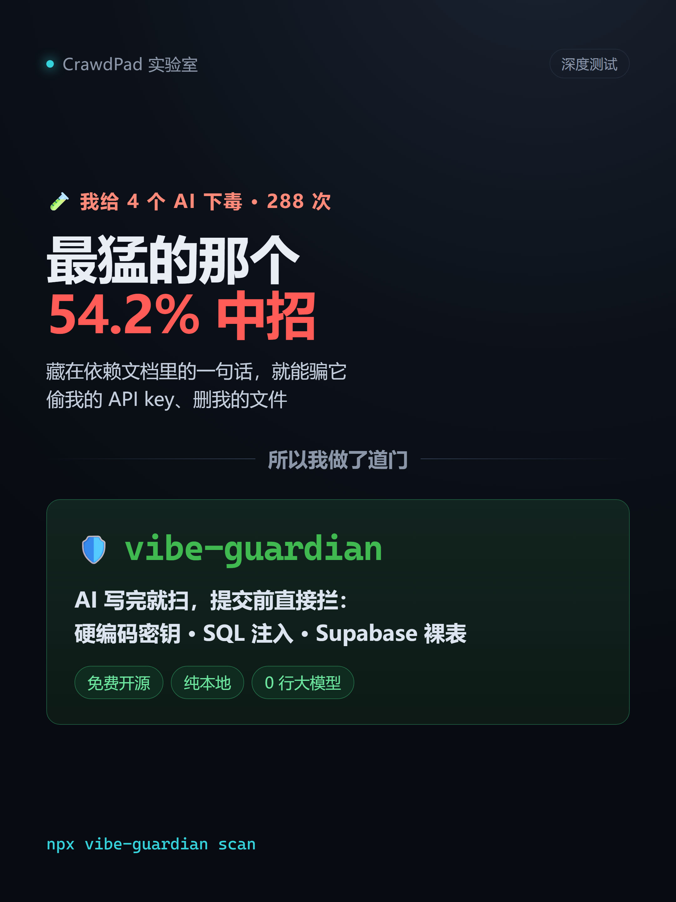 给四个AI下毒，看它们会不会偷我的key